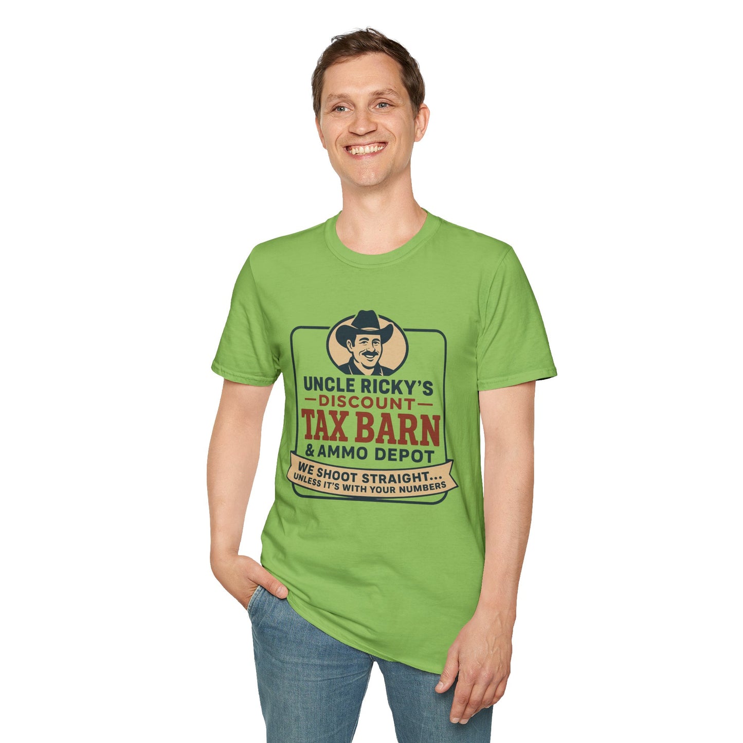 Uncle Ricky's Discount Tax Barn & Ammo Depot Unisex t-shirt