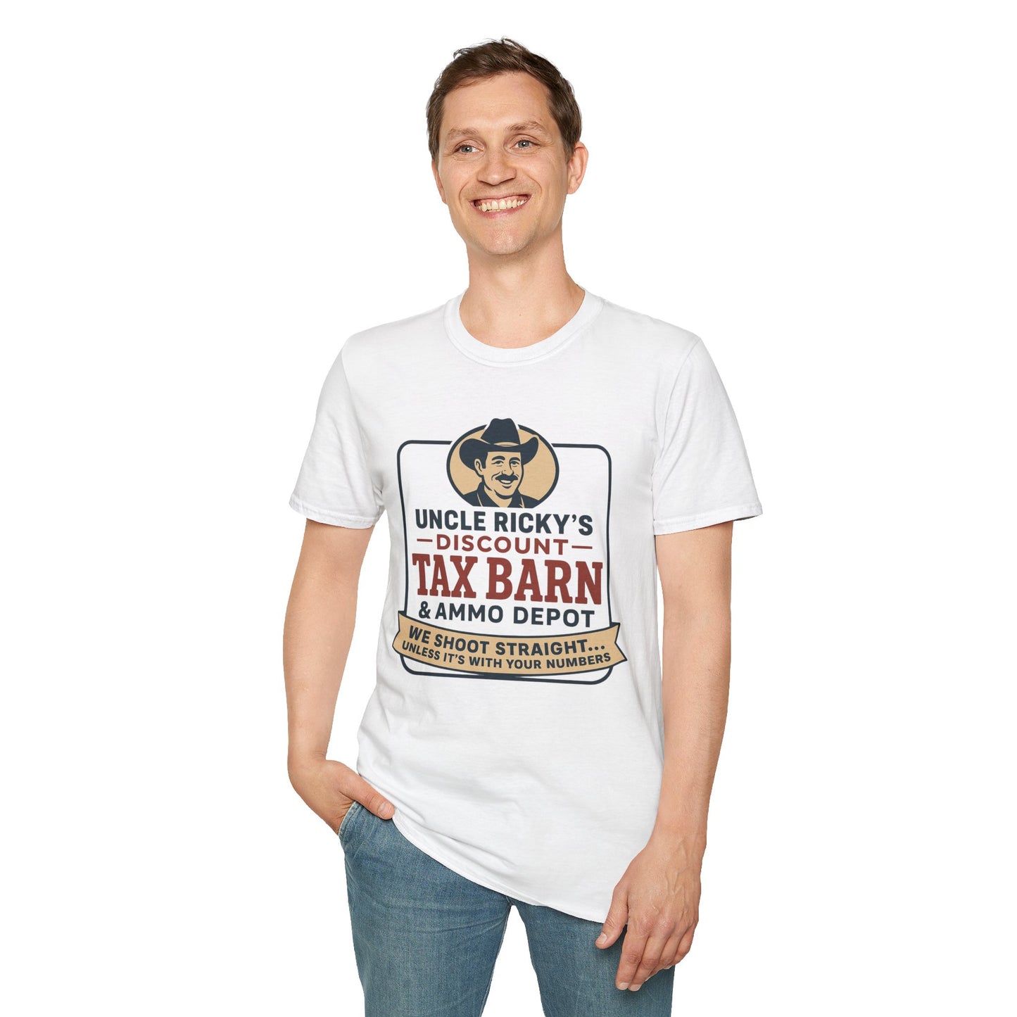 Uncle Ricky's Discount Tax Barn & Ammo Depot Unisex t-shirt