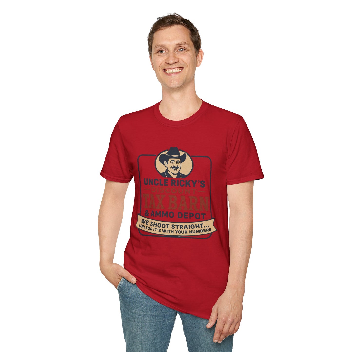 Uncle Ricky's Discount Tax Barn & Ammo Depot Unisex t-shirt