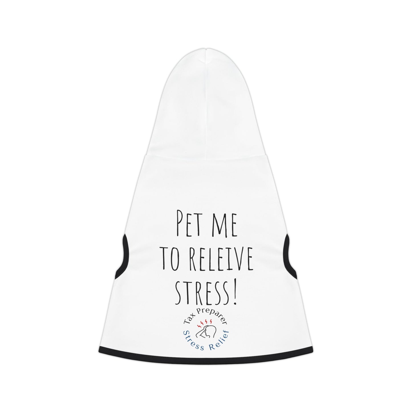 Dog Hoodie 'Pet me to relieve stress'
