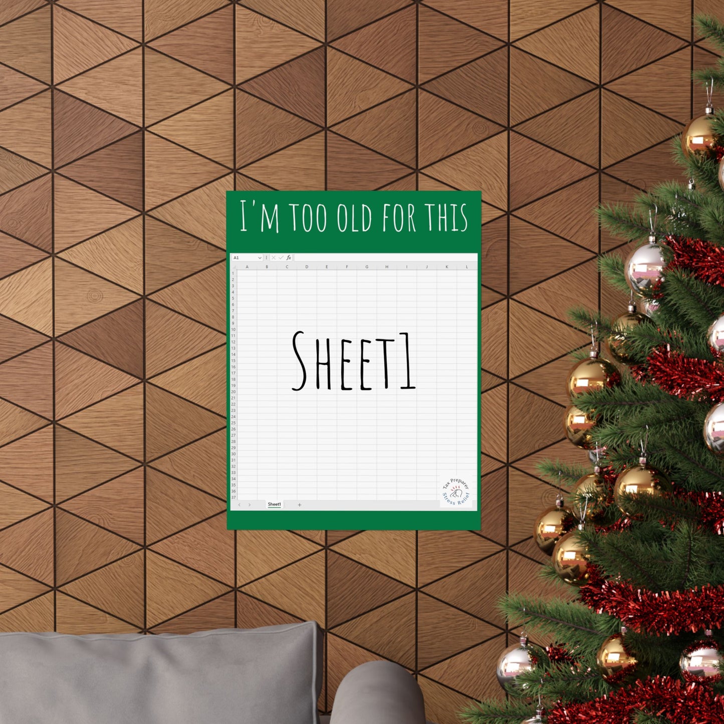 To Old for this Sheet -  Matte Vertical Posters