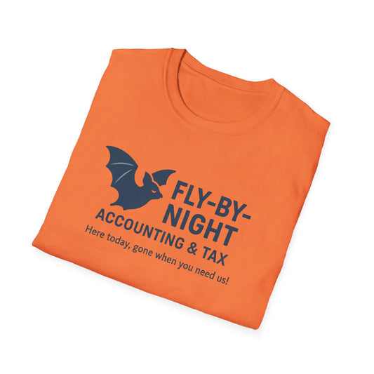 Fly-By-Night Accounting and Tax Service Unisex T-Shirt