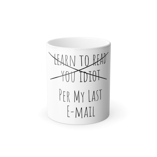 Per My Lat Email Mug